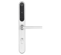 Poignée de porte connectée, 92 mm, Bluetooth, lecteur d'empreintes digitales, compatible Tuya