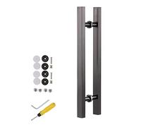 Poignée de Porte coulissante de Style Grange, en Acier Inoxydable Noir, Disponible en 20, 30, 50 et 60 Pouces, pour Portes de Grange, Portes coulissantes et Portes vitrée