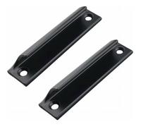 Poignée de porte coulissante - LARGEIGHT - 90mm - Noir - Encadrée - Accessoire de jardin