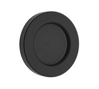 SOTECH Poignée de porte coulissante TEYO anodisée noire Ø 70 x 8 mm autocollante (3M VHB) Poignée de meuble en inox Poignée coquille pour portes en verre & portes de chambre de