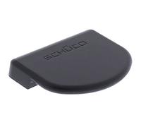 Poignée de porte de balcon Schüco avec set de vis ToniTec, plastique, 61 mm x 48 mm x 10 mm, noir