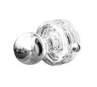 Poignée de porte de douche à double usage comme crochet à ventouse pour panneaux de verre, aucun matériel nécessaire, forte adhérence dans des conditions humides (transparent)