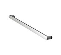 Poignée de porte de douche en acier inoxydable, barre de porte en verre | Le design en chrome poli d'un seul côté sert également de porte-serviette, idéal pour les parois de douche en verre et les