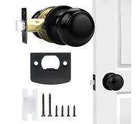 Poignée de porte de passage en acier inoxydable non verrouillable | Bouton de porte d'intérieur non verrouillable pour salle de bain, couloir, entrée, maison, dortoir, hôtel, cuisine de ferme