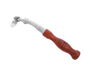 Poignée de Porte de Remplacement Style B en Bois et Acier Inoxydable | Chaudière et Cuisinière Domestique, Anti-brûlure, Résistante à Chaleur, Installation Rapide, Finition Brossée