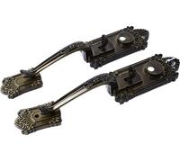 Poignée de porte de style européen Poignée de porte de style européen rétro pour chambre à coucher et salle de séjour Serrure en forme de noeud pour l'intérieur Serrure de chambre antivol pour la prot