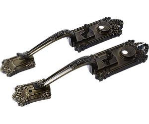 Poignée de porte de style européen Poignée de porte de style européen rétro pour chambre à coucher et salle de séjour Serrure en forme de noeud pour l'intérieur Serrure de chambre antivol pour la prot