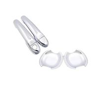 Poignée de Porte de Voiture pour ESQ 2010-2019 Ensemble de Garnitures Couverture Porte latérale poignée Voiture(Handle Bowl 2 Button)