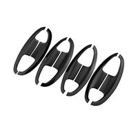 Poignée de Porte de Voiture pour Ford pour Ecosport 2018-2020 Accessoires ABS Couvercle de Protection Cuvette Porte extérieure poignée Autocollant(Black Bowl)