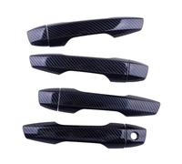 Poignée de Porte de Voiture pour Mitsubishi pour Eclipse pour Cross 2018-2020 8 pièces Garniture de poignée Porte Voiture sans entrée n Fibre Carbone