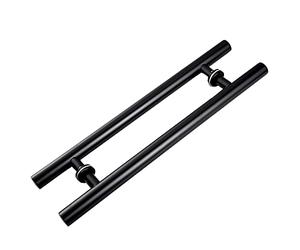 Poignée de Porte d'entrée Moderne, poignée de Porte coulissante d'hôtel avec Joint en Caoutchouc, poignée de tirage de 50 cm de Long pour Portes de Douche en Verre et boi