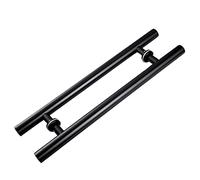 Poignée de Porte d'entrée Moderne, Style Grange coulissante, avec Joint en Caoutchouc, 50 cm de Long, pour Portes de Douche en Verre ou en Bois (Une Couleur - Longueur 50