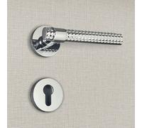 Poignée de porte design à cylindre chrome brillant Grazia - KATCHMEE