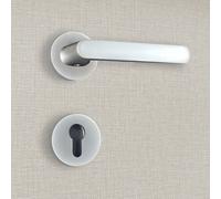Poignée de porte design à cylindre chrome mat Dalia - KATCHMEE