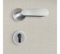 Poignée de porte design à cylindre chrome mat Regina - KATCHMEE