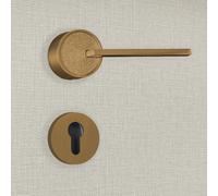 Poignée de porte design à cylindre finition aspect bronze Gulia - KATCHMEE