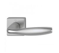 Poignée de porte double sur rosace carrée New York - aluminium HOPPE