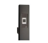 Poignée de porte ekey dLine noire, carrée, droite, 40 x 20 x 1 200 mm