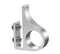 Poignée de porte en alliage d'aluminium et verre, sans perçage, 4,9 cm | Design à pince, pas de vis nécessaire, s'adapte au verre de 4 à 8 mm, installation rapide, installation sans dommages