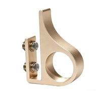 Poignée de porte en alliage d'aluminium et verre, sans perçage, 4,9 cm | Design à pince, pas de vis nécessaire, s'adapte au verre de 4 à 8 mm, installation rapide, installation sans dommages