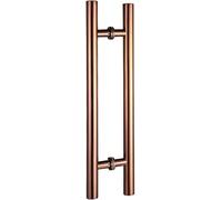 Poignée De Porte en Verre, Poignée De Porte en Bois, Poignée De Porte en Métal, Poignée Coulissante De Porte De Grange, Poignée De Tube Rond en Acier Inoxydable, Finition Or Rose, 1200×800mm