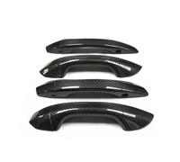 Poignée de Porte extérieure coulissante pour Audi A6 C8 A6L S6 RS6 E-Tron Q6 Q8 RSQ8 S7 RS7 - Garniture de poignée de Porte adhésive en Fibre de Carbone