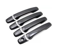 Poignée de Porte extérieure coulissante pour Ford Explorer 2011-2019 Style Fibre de Carbone chromée Autocollant Garniture décorative en ABS