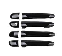 Poignée de Porte extérieure coulissante pour Mazda 2 Demio 3 5 6 8 CX3 CX5 CX8 CX9 MX5 Noir Brillant Cadre et Panneau de poignée de Porte extérieure Autocollant ABS