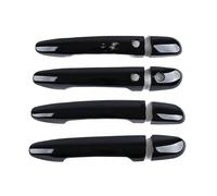 Poignée de Porte extérieure coulissante pour Mazda 2 Demio 3 5 6 8 CX3 CX5 CX8 CX9 MX5 Noir Brillant Cadre et Panneau de poignée de Porte extérieure Autocollant ABS