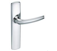 Poignée de porte intérieure - RIV-Angers - Vachette - Gris argent - Bec de cane - 165 mm