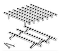 Poignée de porte - Modèle Moderne - Acier inoxydable 201 - 10pcs - Finition brossée