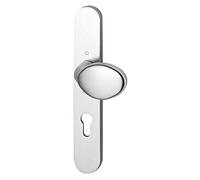 Poignée de porte palière argent - Clé I - Verona - Hoppe et cie