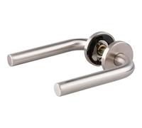 Poignée de porte sur rosace inox mat - Bec de cane - EsT.ZG 51 - Normbau