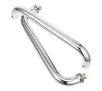 Poignée de Porte Vitrée Coulissante en Acier Inoxydable 304 L 27,5 CM | Montage Dos à Dos, Finition Chromée Polie, pour Salle de Bain Sauna Bureau et Cloisons Vitrées
