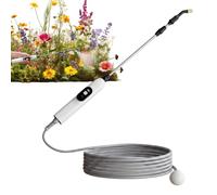 Poignée De Pulvérisateur D'Arrosage Électrique Affichage Numérique À LED | Lance Pulvérisateur Jardin Pour Pelouse Jardin Terrasse Cour Nettoyage Douche Animaux Fleurs