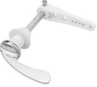 Poignée de rechange en métal chromé Bulk Hardware Bh05645 pour toilettes, WC, Chasse d’eau