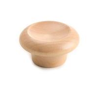 Poignée de rechange pour couvercle de casserole en bois massif 4,6 x 2,7 x | Construction en bois massif résistant à la chaleur avec une base en acier inoxydable pour un levage sûr et confortable des