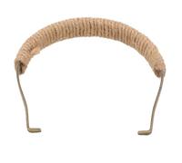 Poignée de Rechange pour Théière en Métal, Anti-brûlure, Couleur Café | Anse en Corde de Chanvre, Installation Facile et Légère, pour Théière ou Bouilloire, Usage Personnel ou Professionnel