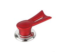 Poignée de rechange verticale pour couvercle de casserole en bakélite - Base en acier inoxydable robuste pour cocotte, casserole et couvercle de casserole Rouge 12 cm (Extra S rouge)