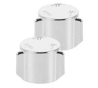 Poignée de Robinet Alliage Argenté Trois Positions, 2 Pièces | Molette de Conversion pour Mitigeur, Remplacement Compact, Compatible Douchette et Chauffe-eau, Entretien Pratique