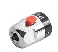 Poignée de robinet mitigeur de baignoire - Bouton de valve thermostatique avec verrouillage de sécurité 38C 24 cannelures 57,5 mm de long