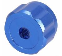 Poignée de roue en alliage pour jauge de collecteur, volant de valve de réfrigération bleu avec tige carrée de 6,6 mm, outil de système de refroidissement pour réparation de climatisation et robinet