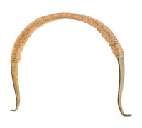 Poignée de Théière Vintage de Rechange, Anse en Alliage Cuivreux | Finition Or, Bois de Hêtre, Prise Ergonomique et Résistante, pour Bouilloire Métal et Théière Fonte