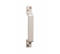 Poignée de tirage droite - pour porte battante - alu argent - 156 mm ARGENTA