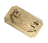 Poignée de Tiroir en Laiton Antique Poignée de Chauve-souris Carrée Meubles Chinois Antiques Poignée en Cuivre Tiroir de Porte D'armoire Classique Rétro épaissie