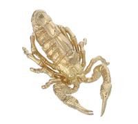 Poignée de Tiroir Scorpion Trou unique, en Laiton, Style Vintage | Finition Dorée, Format 6,4x4,5x3,8cm, Vis Incluses, pour Buffet, Cave à Vin, la Cuisine