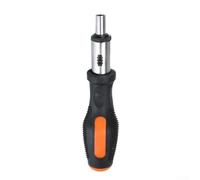 Poignée de tournevis à cliquet droite de 160 mm, tournevis à couple élevé avec porte-embout magnétique pour réparation électronique, bricolage, espaces de travail étroits, entraînement hexagonal de