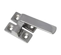 Poignée de volet battant en acier inoxydable 304, boucle argentée de 80 mm ou 100 mm pour portes en bois, usage commercial et résidentiel