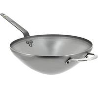 Poignée de wok avec plaque en acier - diamètre 32 cm - haute qualité - durable