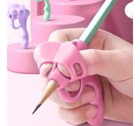 Poignée d'écriture pour étudiants, support de stylo en silicone à cinq doigts, correcteur de prise de stylo pour débutants, entraîneur de posture de prise de stylo pour étudiants, entraîneur de contrô